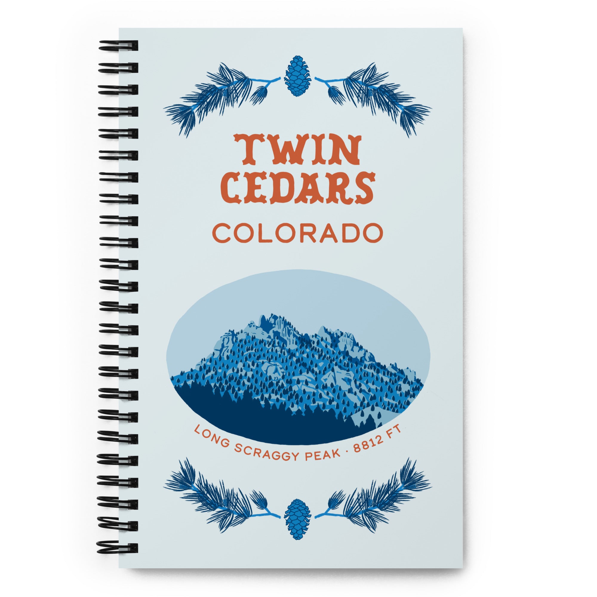 Long Scraggy Spiral Notebook